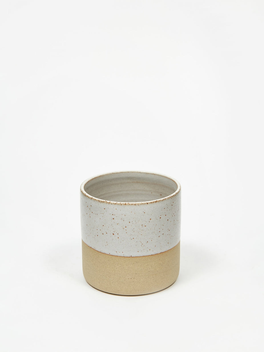 Charlotte Miller Charlotte Miller Small Half Glazed Stoneware Planter - Other