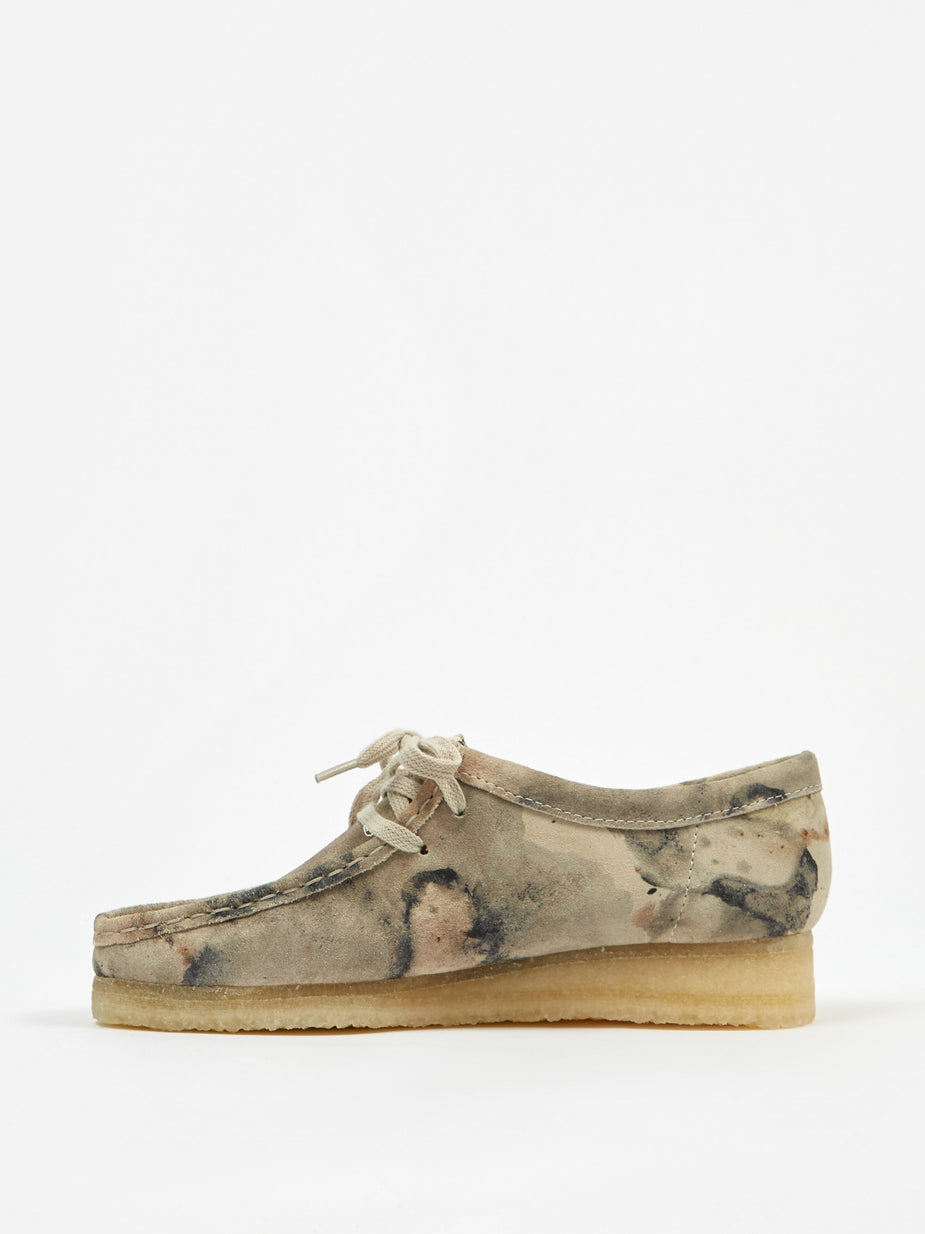 Clarks Originals Clarks Wallabee - Off White Camo - White