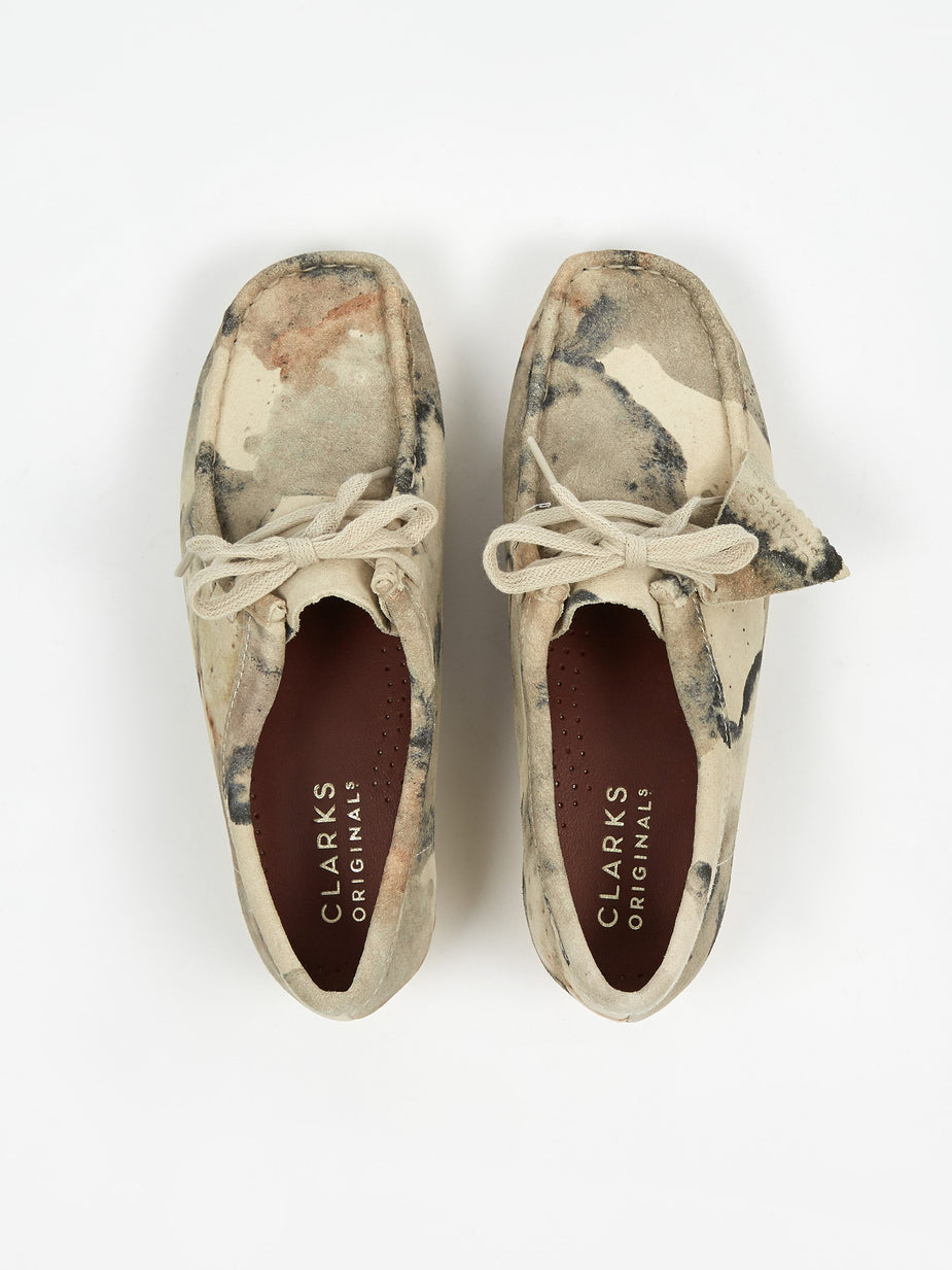 Clarks Originals Clarks Wallabee - Off White Camo - White