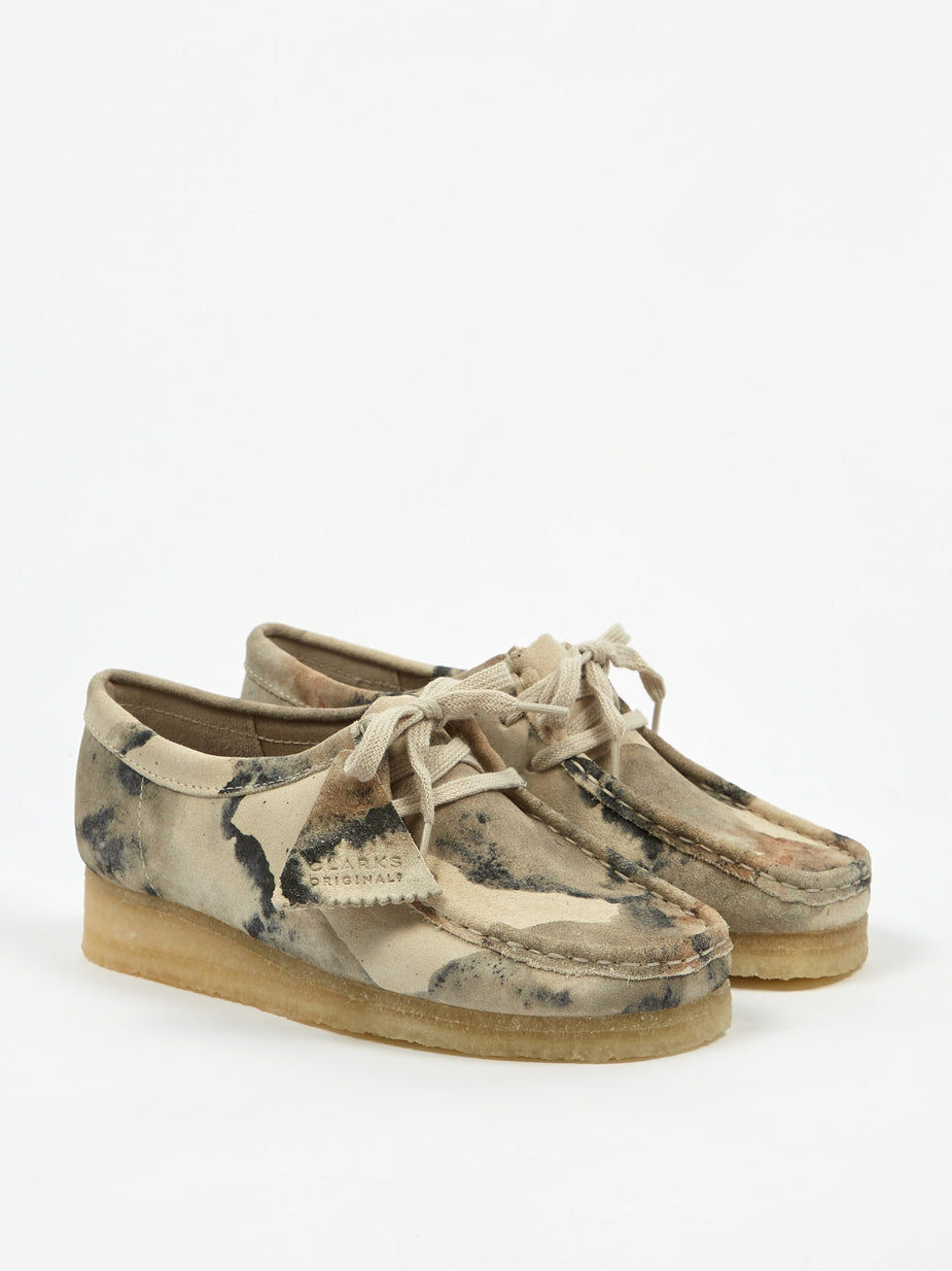 Clarks Originals Clarks Wallabee - Off White Camo - White
