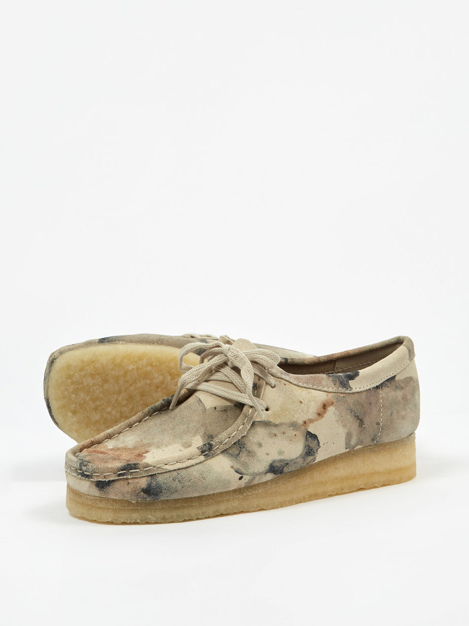 Clarks Originals Clarks Wallabee - Off White Camo - White