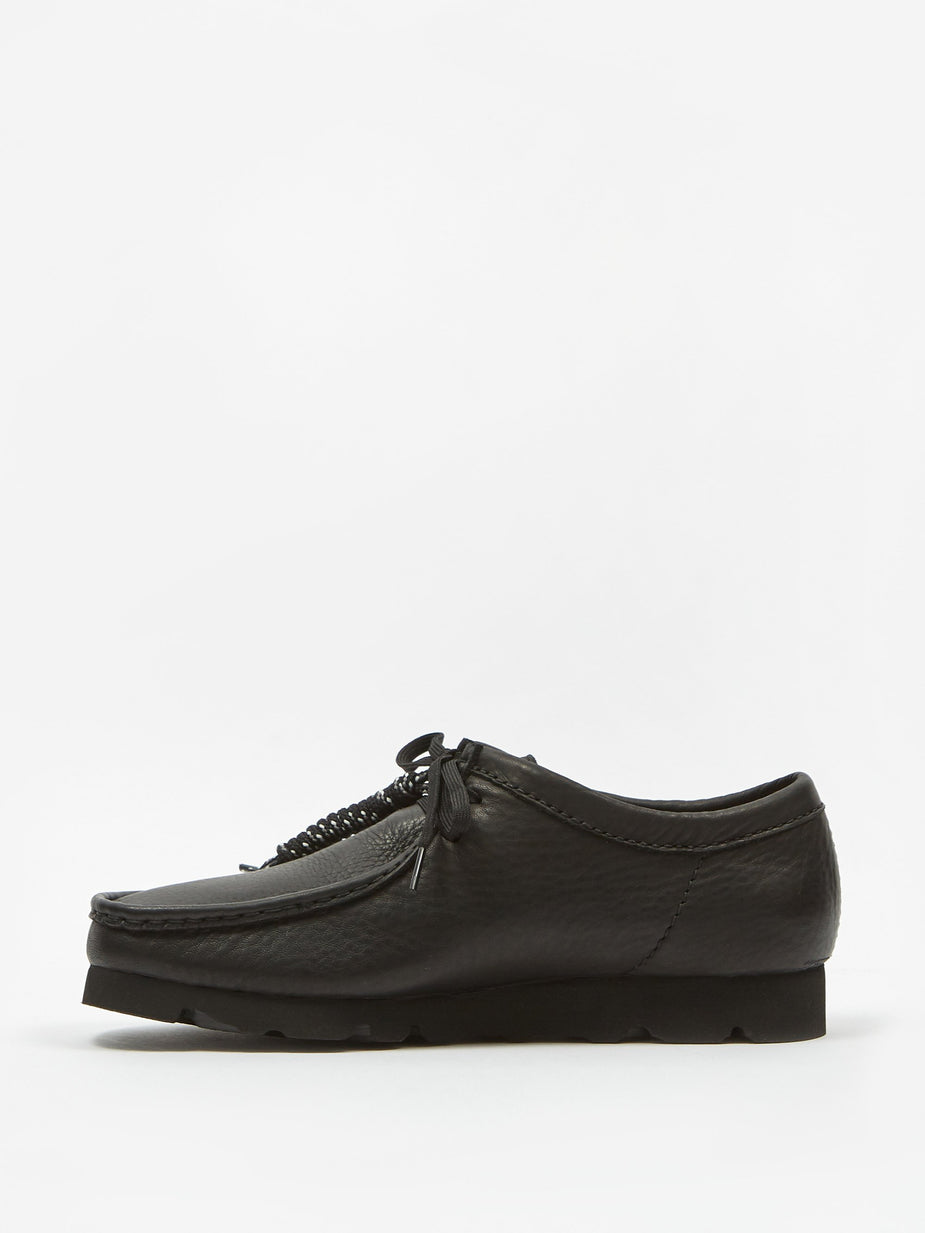 Clarks Clarks Wallabee Gore-Tex - Black Leather - Black