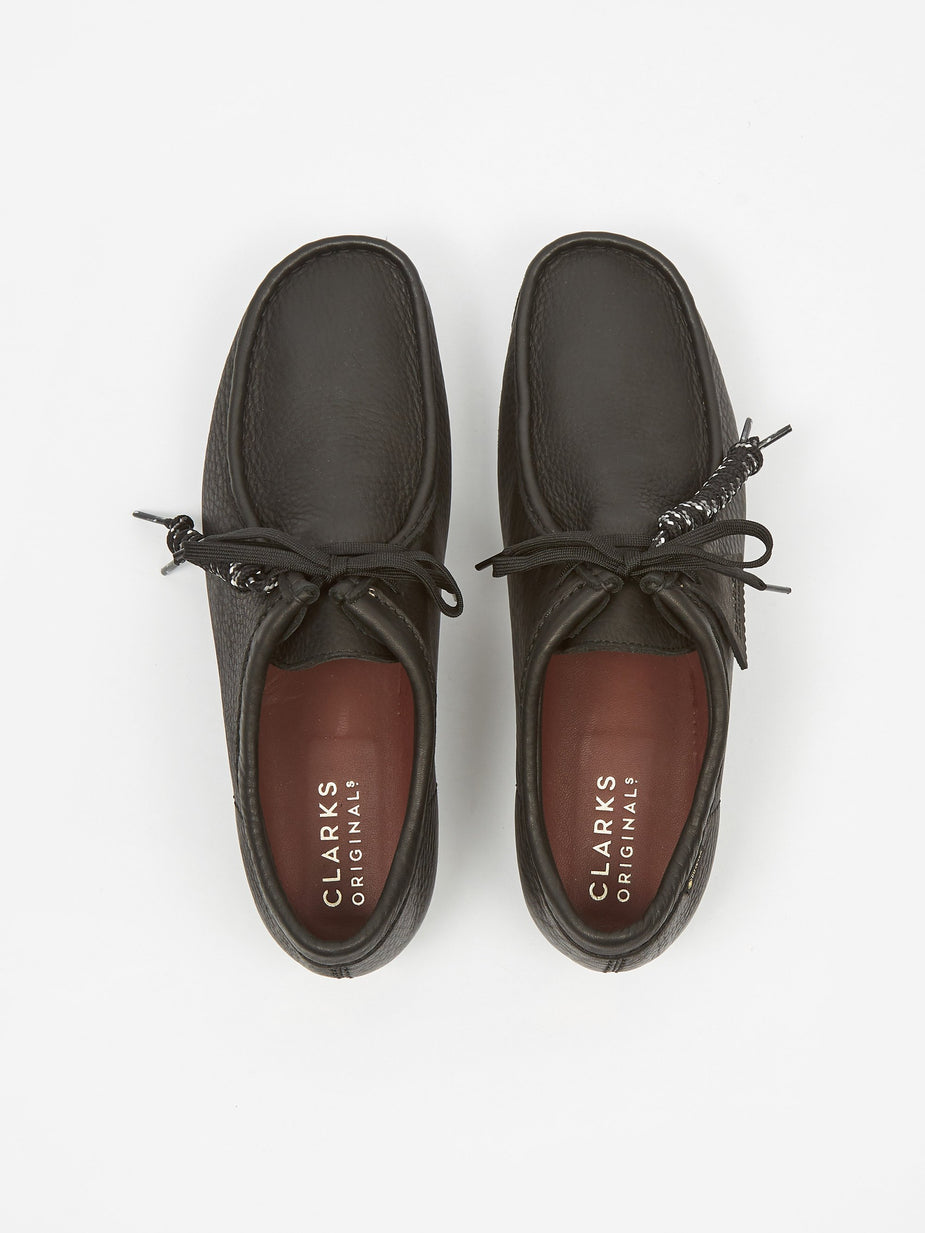Clarks Clarks Wallabee Gore-Tex - Black Leather - Black