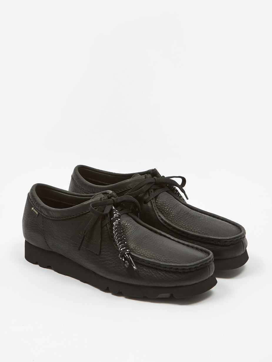 Clarks Clarks Wallabee Gore-Tex - Black Leather - Black