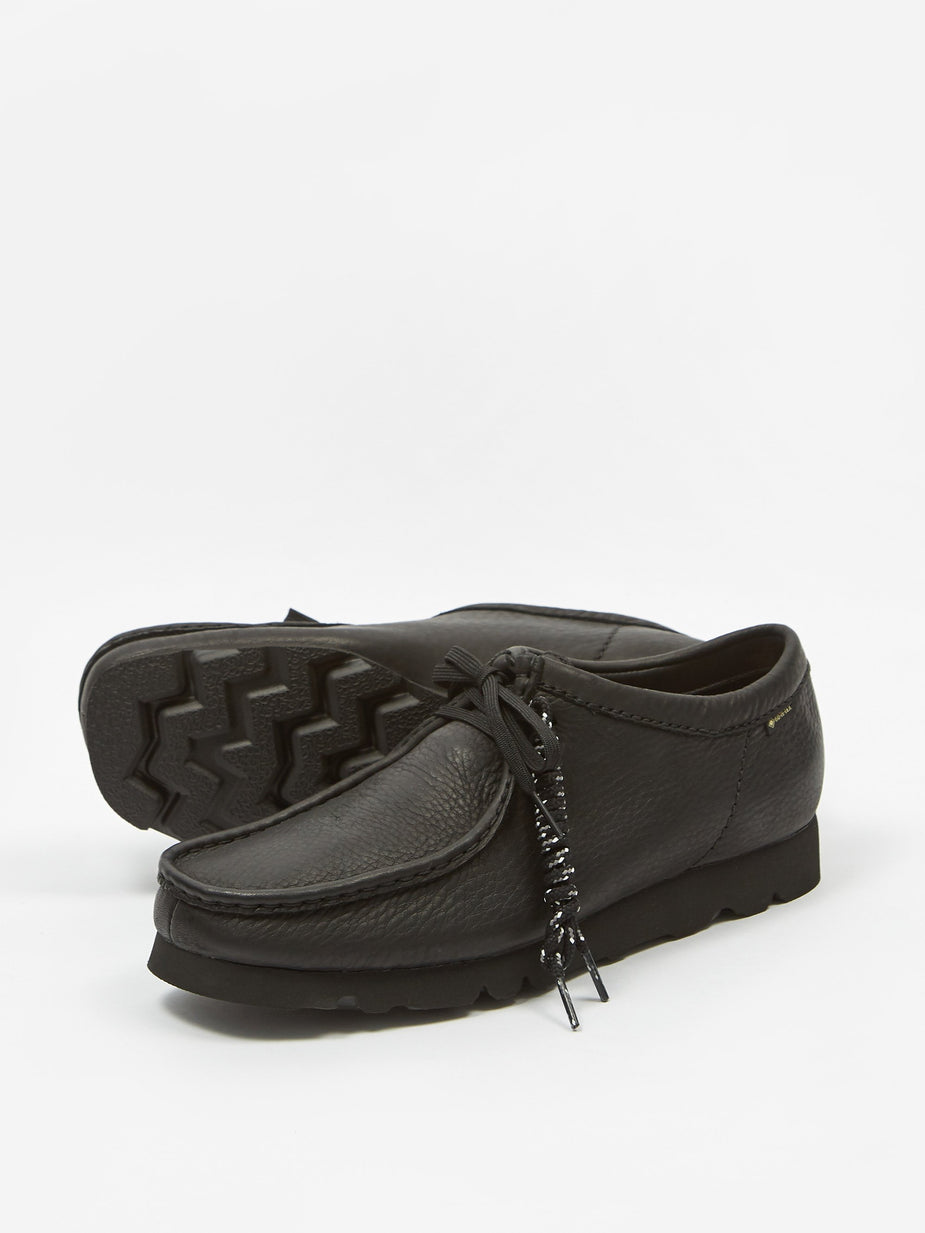 Clarks Clarks Wallabee Gore-Tex - Black Leather - Black