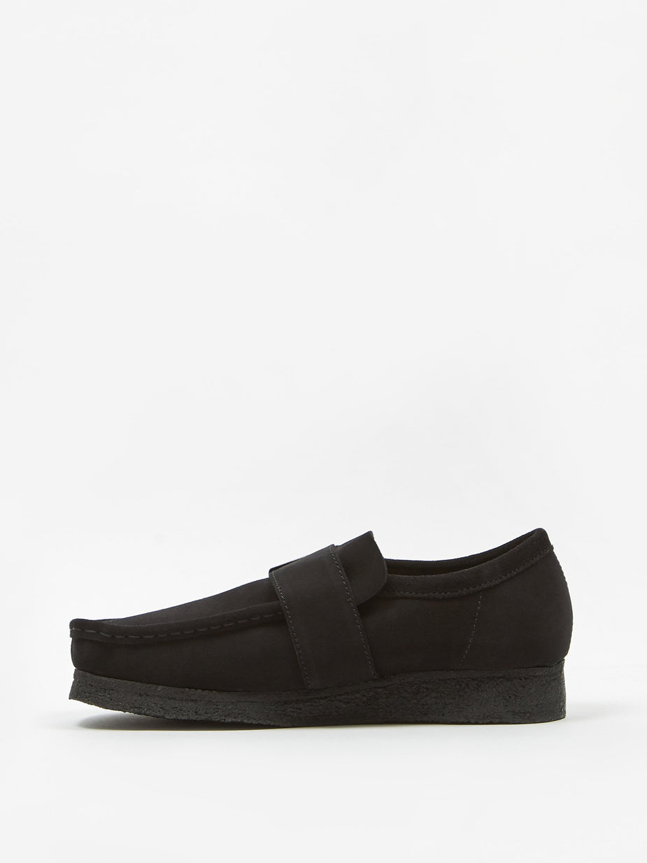 Clarks Clarks Wallabee Monk - Black Suede - Black