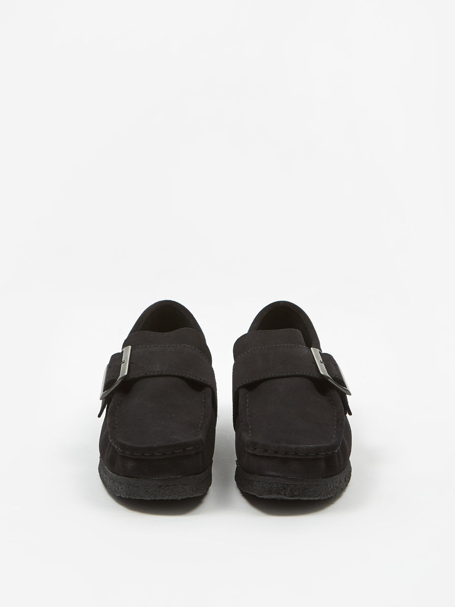 Clarks Clarks Wallabee Monk - Black Suede - Black