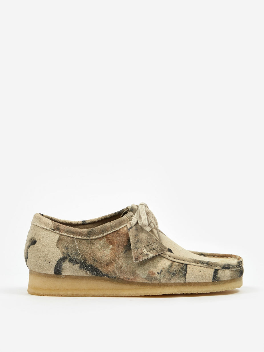 Clarks Originals Clarks Wallabee - Off White Camo - White