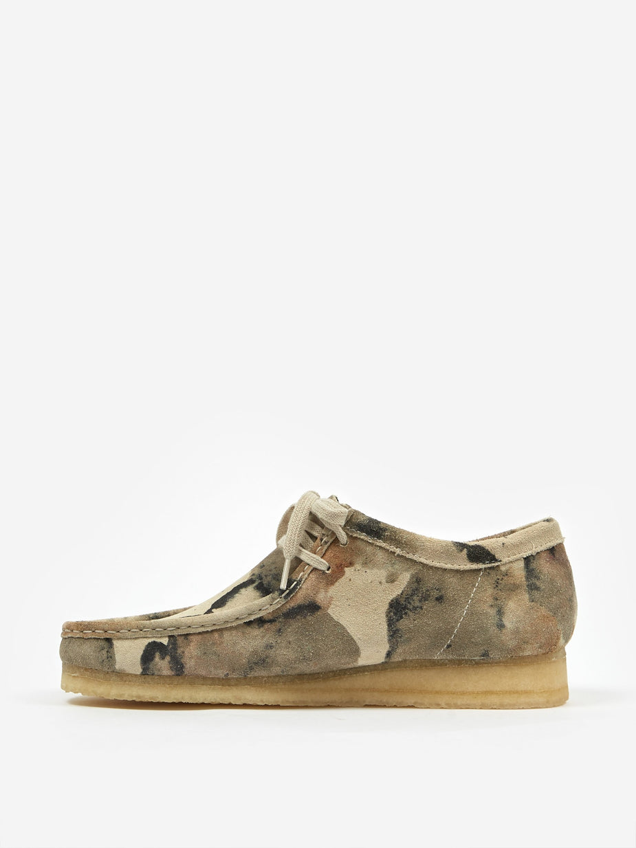 Clarks Originals Clarks Wallabee - Off White Camo - White