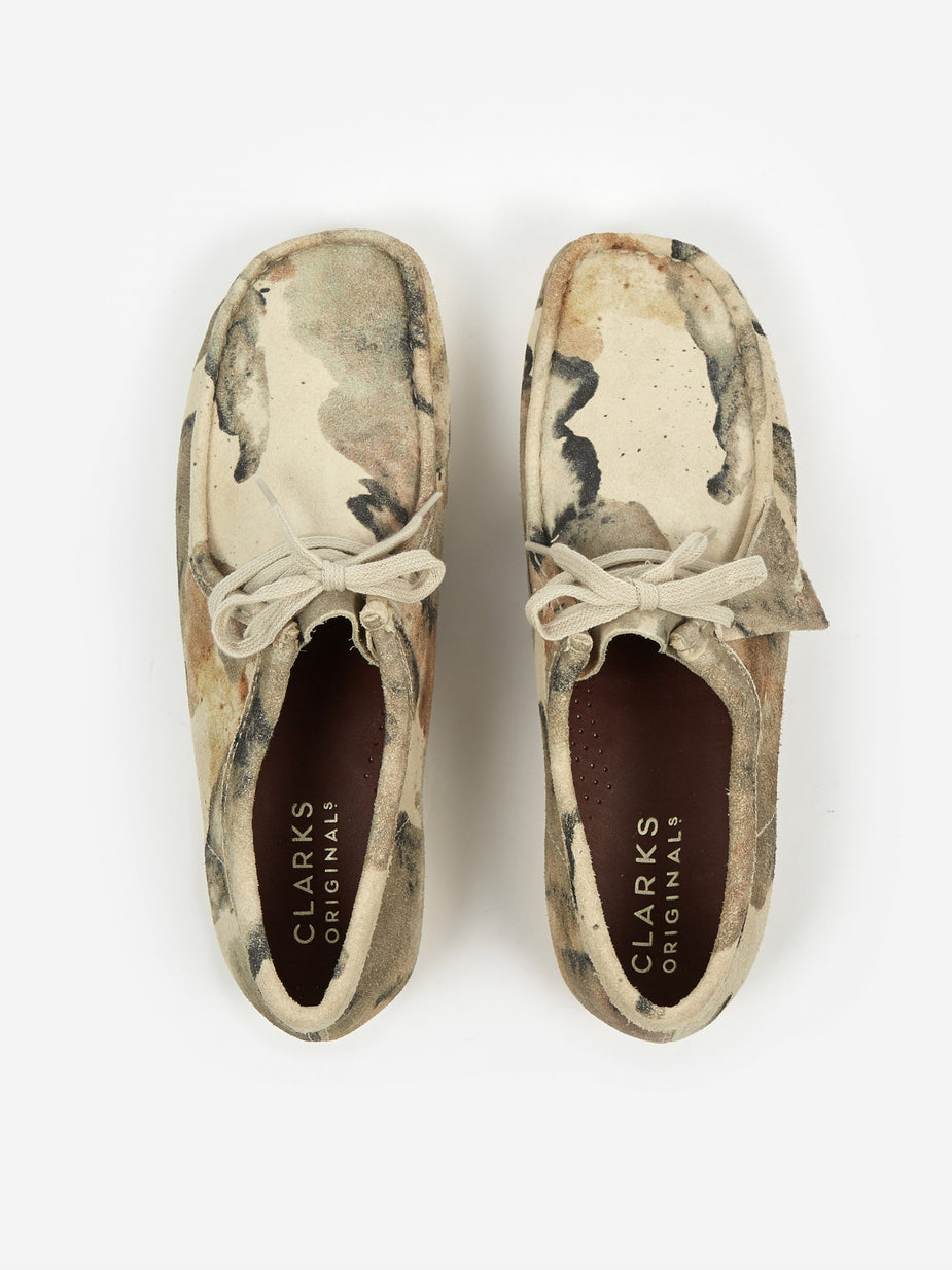 Clarks Originals Clarks Wallabee - Off White Camo - White