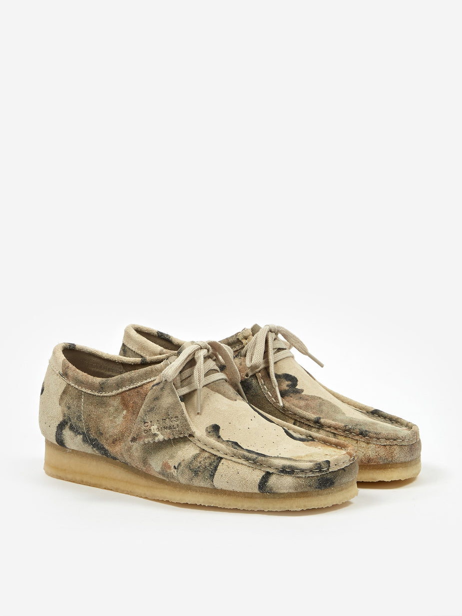 Clarks Originals Clarks Wallabee - Off White Camo - White