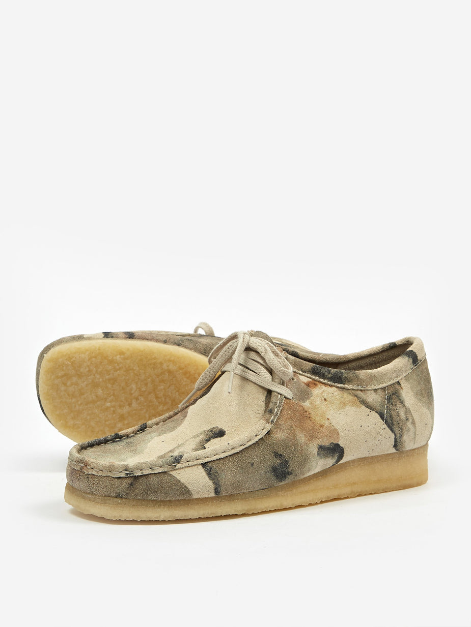 Clarks Originals Clarks Wallabee - Off White Camo - White