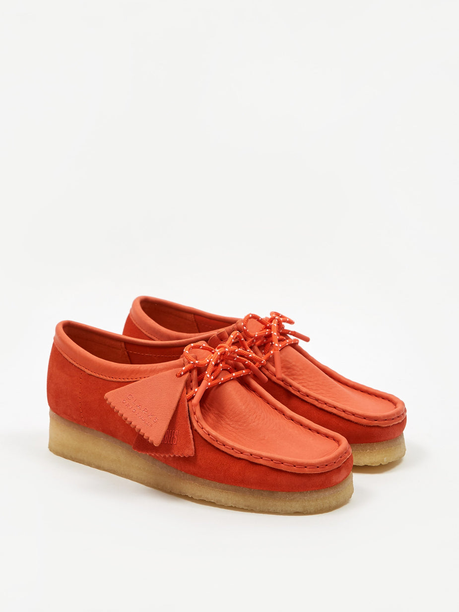 Clarks Clarks Wallabee - Red Combi Suede - Red