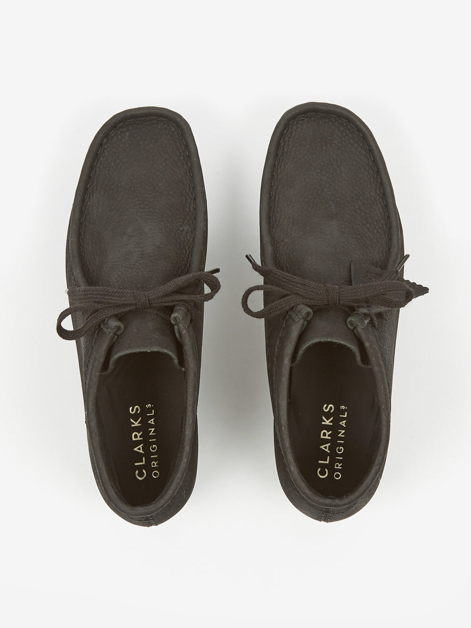 Clarks Clarks Wallabee Wedge - Black Nubuck - Black