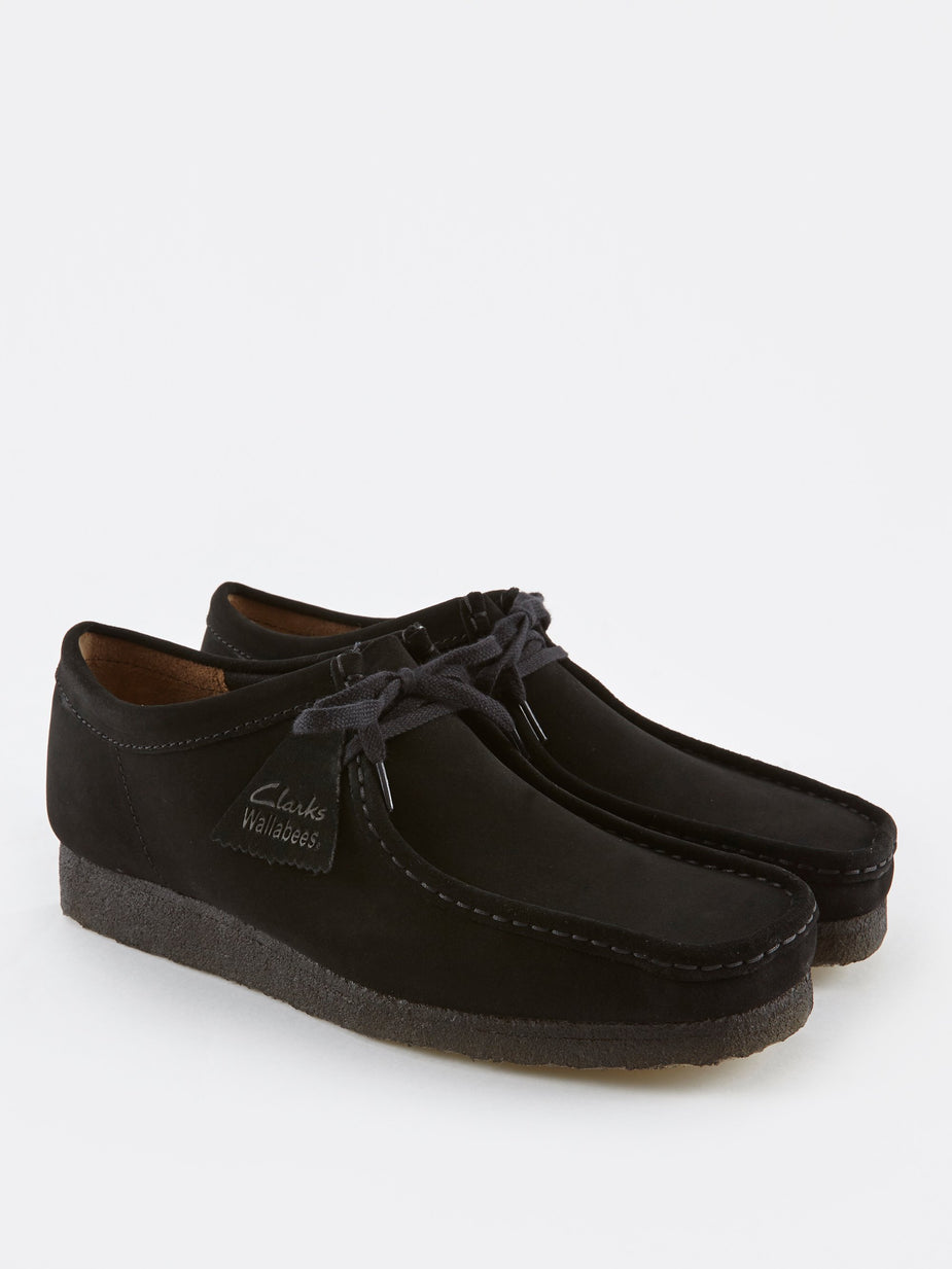 Clarks Originals Clarks Wallabee - Black Suede - Black