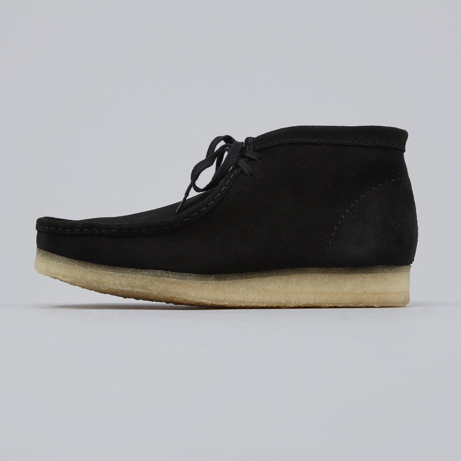 Clarks Originals Clarks Wallabee Boot - Black Suede - Black
