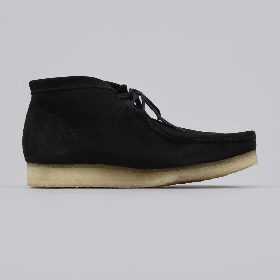 Clarks Originals Clarks Wallabee Boot - Black Suede - Black