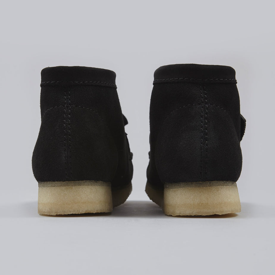 Clarks Originals Clarks Wallabee Boot - Black Suede - Black