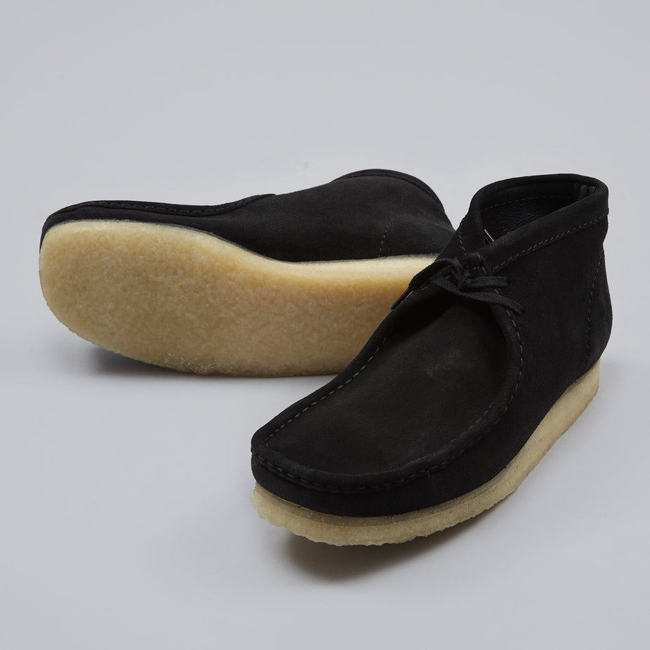 Clarks Originals Clarks Wallabee Boot - Black Suede - Black