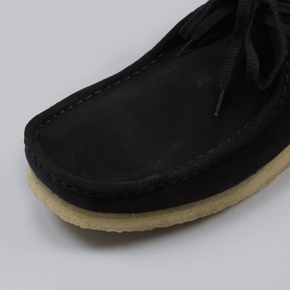 Clarks Originals Clarks Wallabee Boot - Black Suede - Black