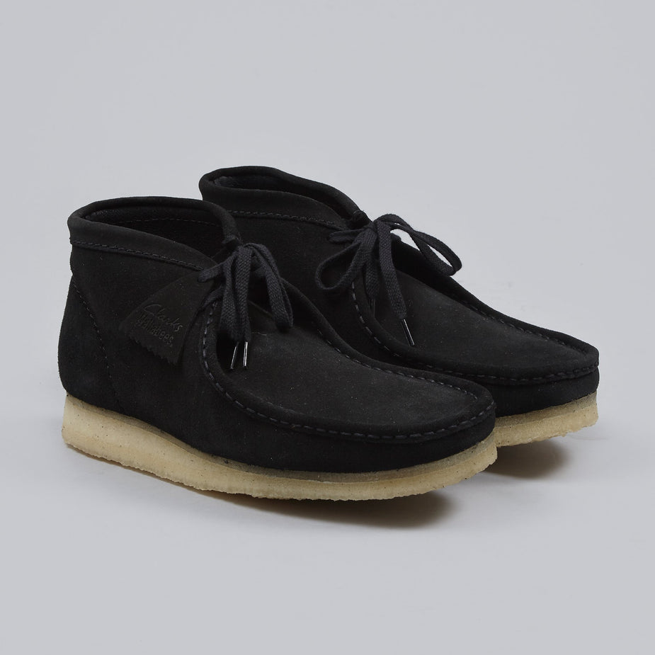 Clarks Originals Clarks Wallabee Boot - Black Suede - Black