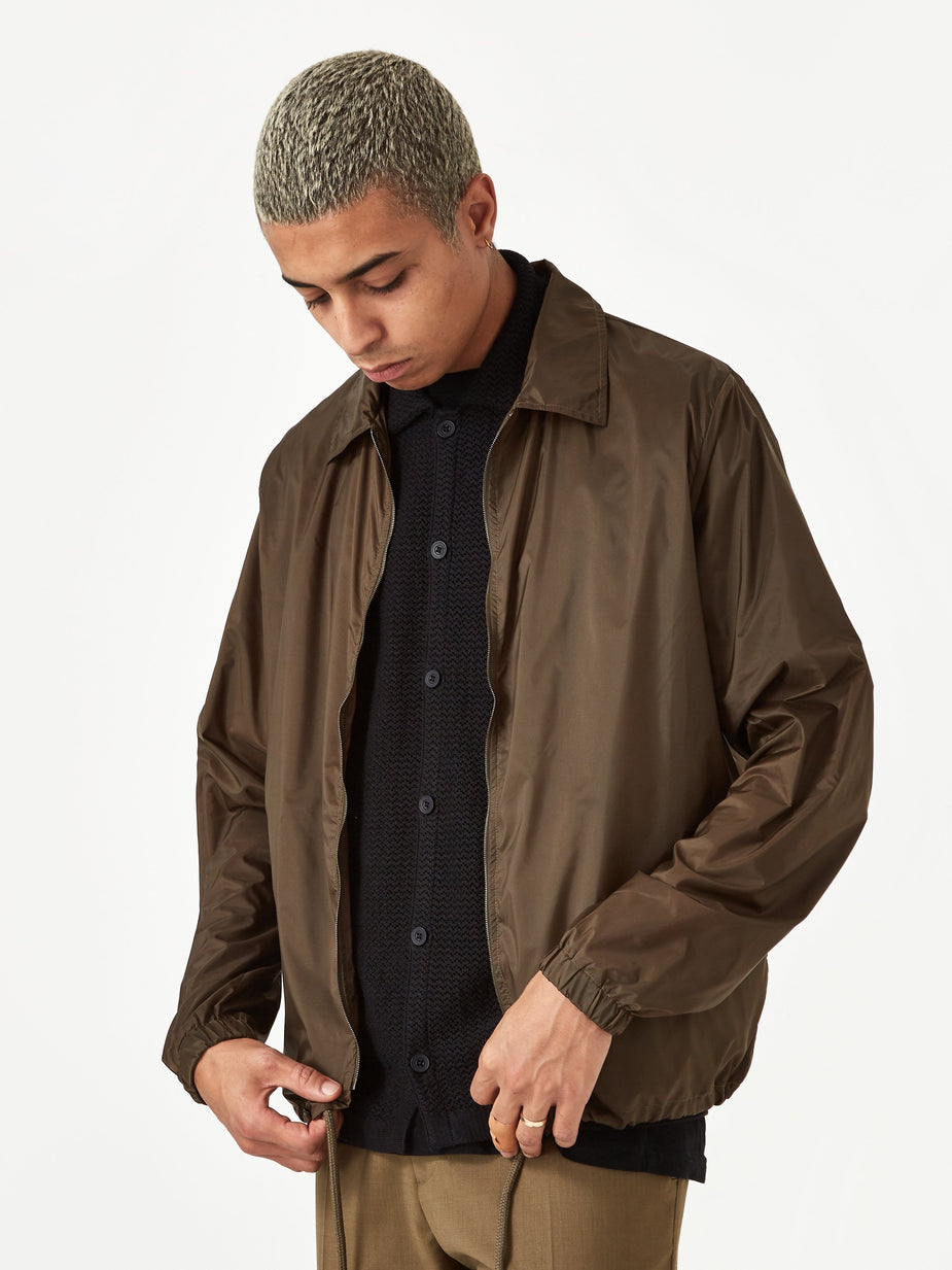 CMMN SWDN CMMN SWDN Shane Lightweight Coach Jacket - Moss Green - Green