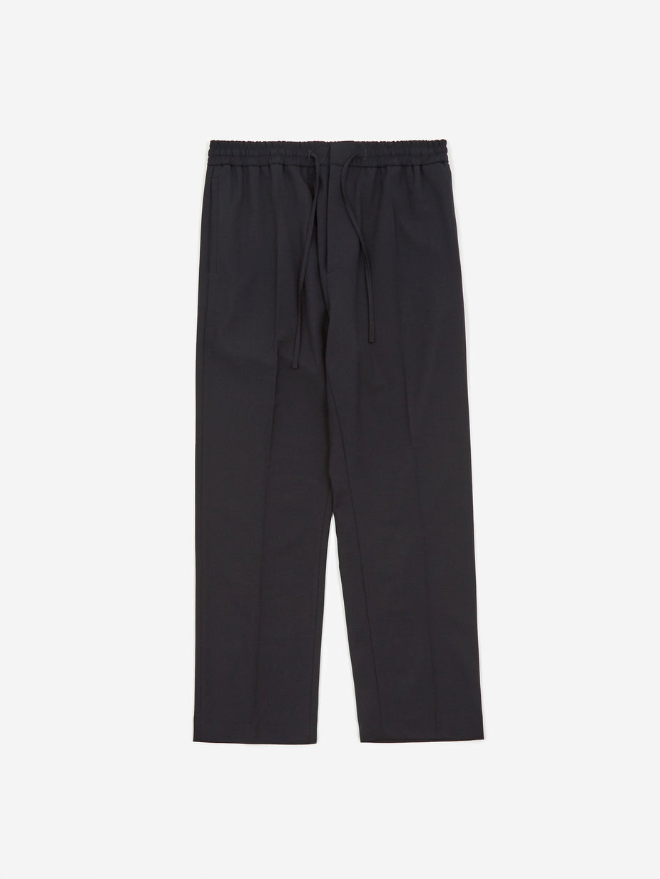 CMMN SWDN CMMN SWDN Stan Tapered Drawstring Trouser - Navy - Blue