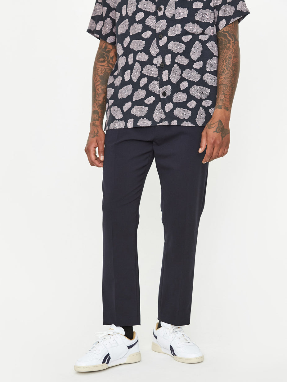 CMMN SWDN CMMN SWDN Stan Tapered Drawstring Trouser - Navy - Blue