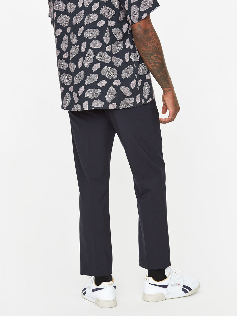 CMMN SWDN CMMN SWDN Stan Tapered Drawstring Trouser - Navy - Blue