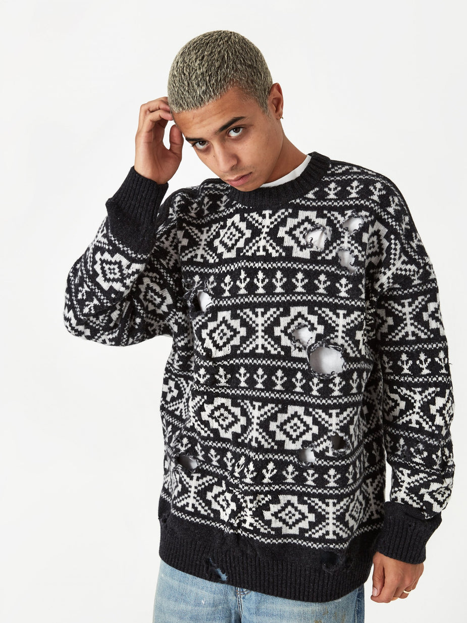 CMMN SWDN CMMN SWDN Theis Relaxed Fit Jumper - Fairisle - Other