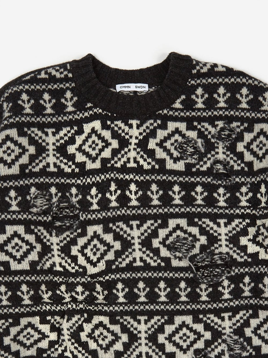 CMMN SWDN CMMN SWDN Theis Relaxed Fit Jumper - Fairisle - Other