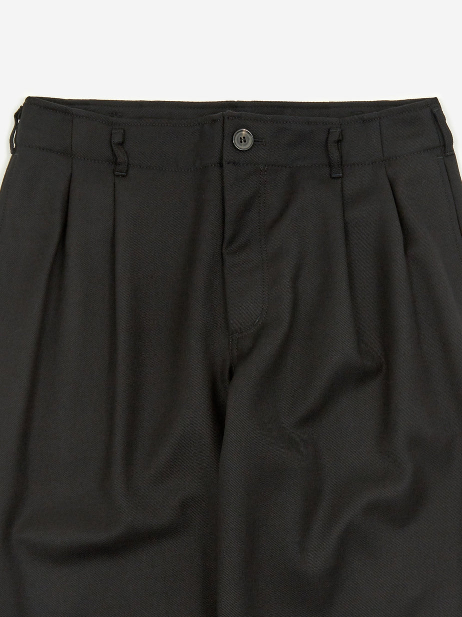 Comme Des Garçons Shirt Comme Des Garcons Shirt Carded Wool Trouser - Black - Black