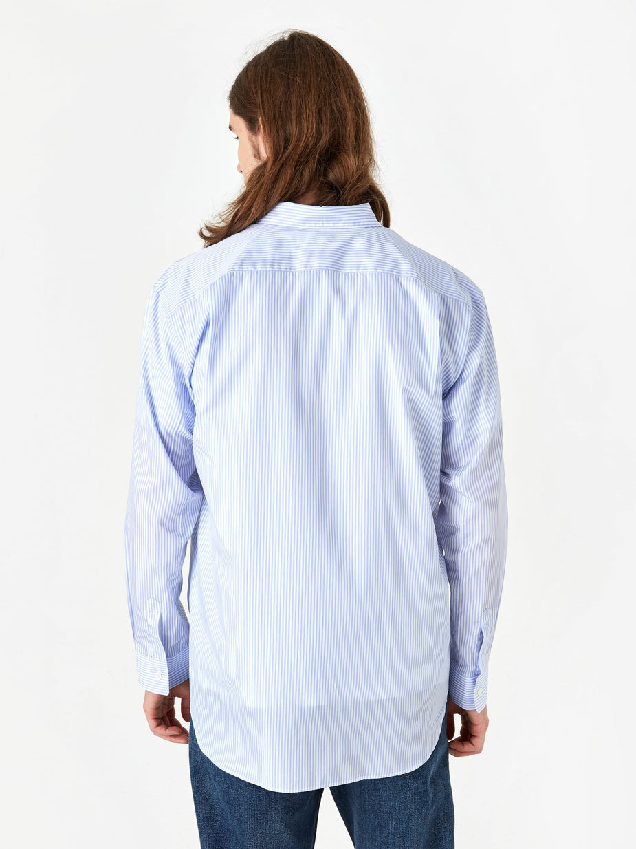 Comme Des Garçons Shirt Comme Des Garcons Shirt Forever Stripe Shirt - Light Blue Stripe - Blue