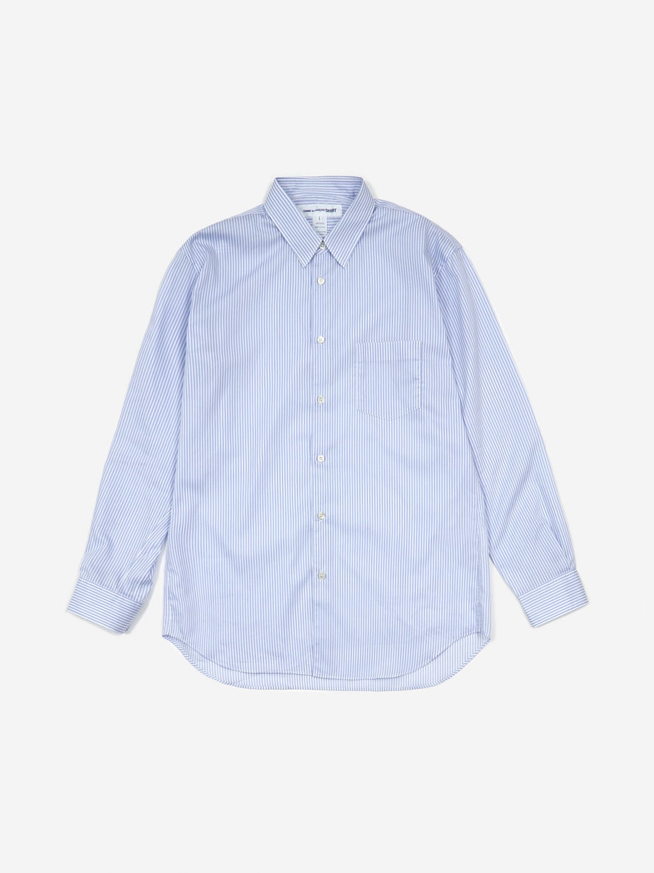 Comme Des Garçons Shirt Comme Des Garcons Shirt Forever Stripe Shirt - Light Blue Stripe - Blue