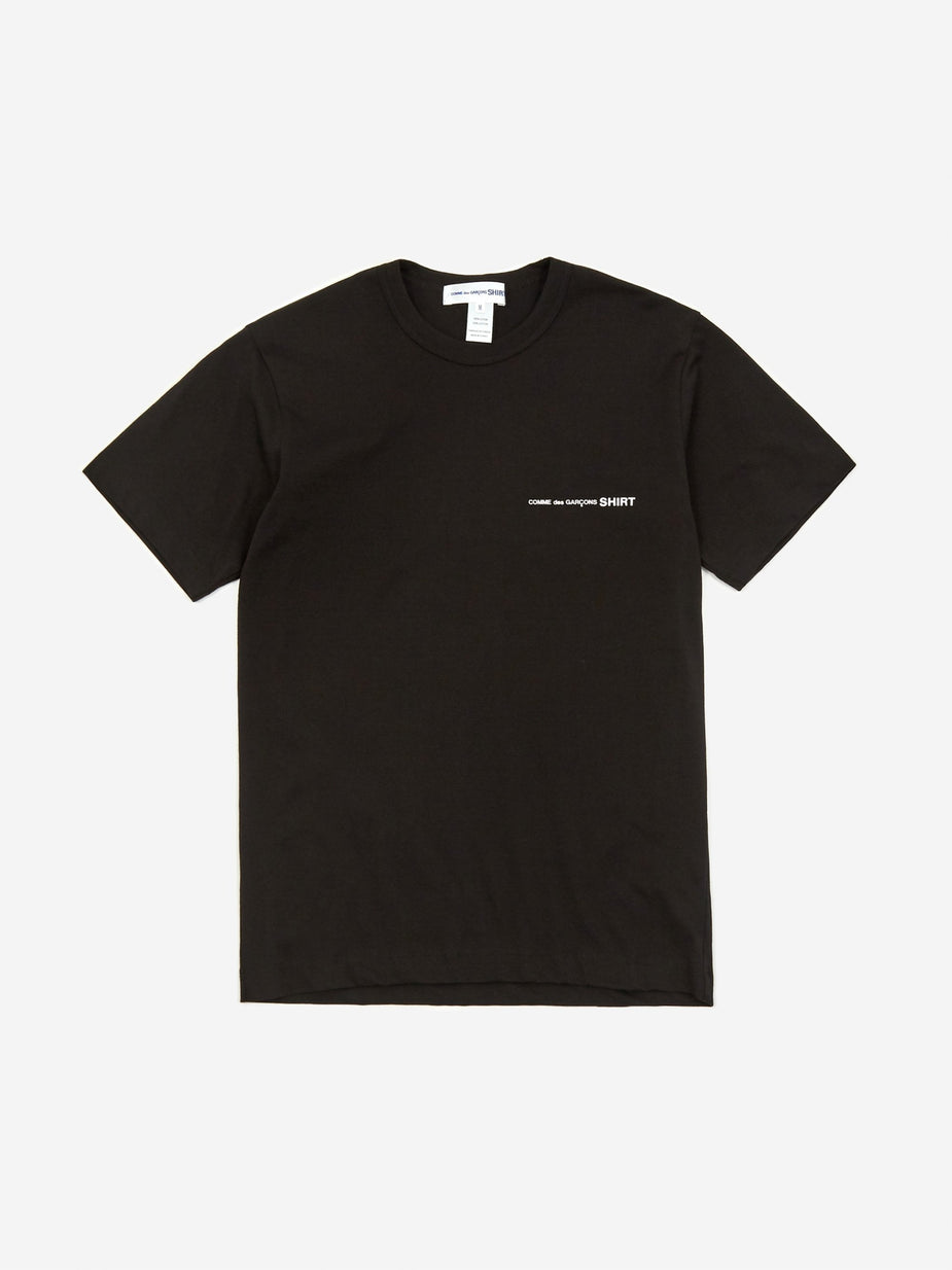 Comme Des Garçons Shirt Comme Des Garcons Shirt Logo Print Shortsleeve T-Shirt - Black - Black