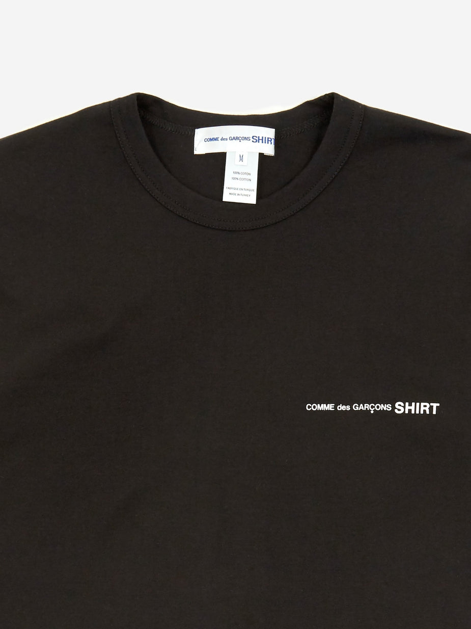 Comme Des Garçons Shirt Comme Des Garcons Shirt Logo Print Shortsleeve T-Shirt - Black - Black