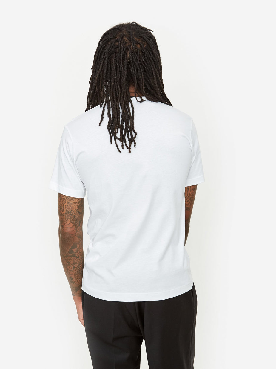 Comme Des Garçons Shirt Comme Des Garcons Shirt Logo Print Shortsleeve T-Shirt - White - White