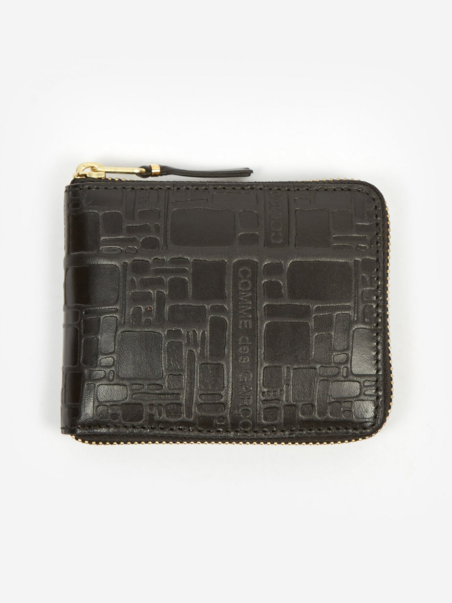 Comme des Garcons Wallets Comme des Garcons Wallet Embossed Logotype XS - Black (SA7100EL) - Other