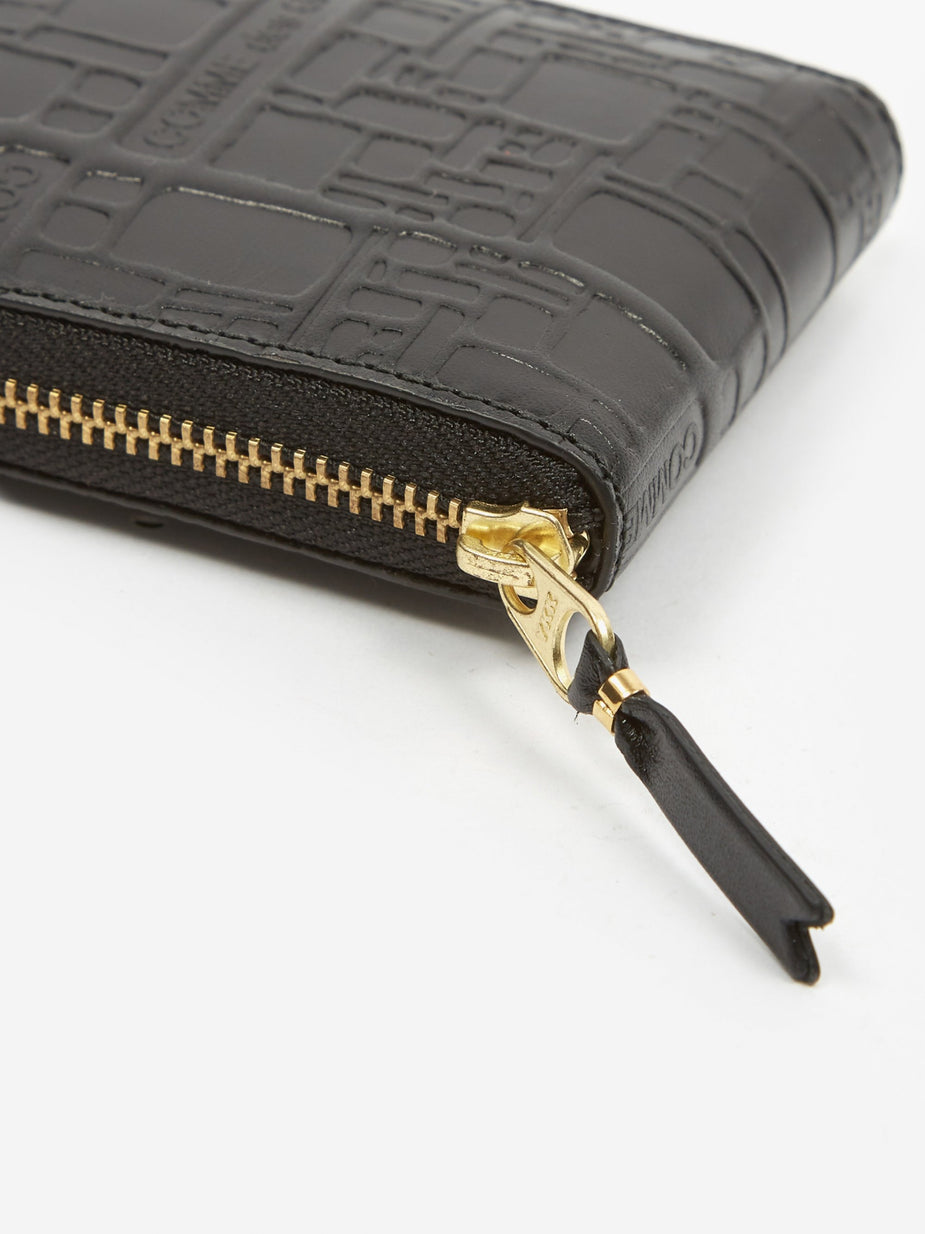 Comme des Garcons Wallets Comme des Garcons Wallet Embossed Logotype XS - Black (SA7100EL) - Other