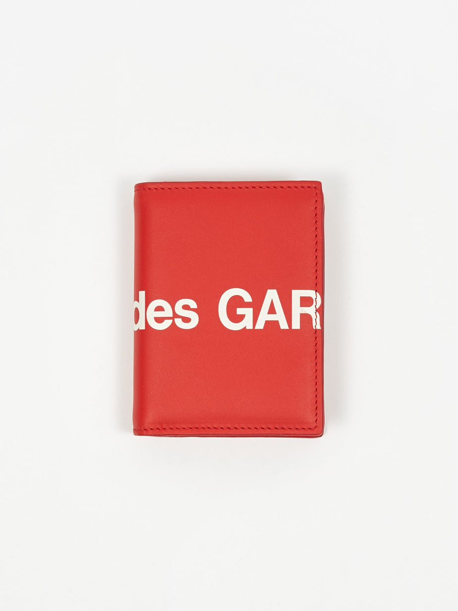 Comme des Garcons Wallets Comme des Garcons Wallet Huge Logo (SA0641HL) - Red - Red