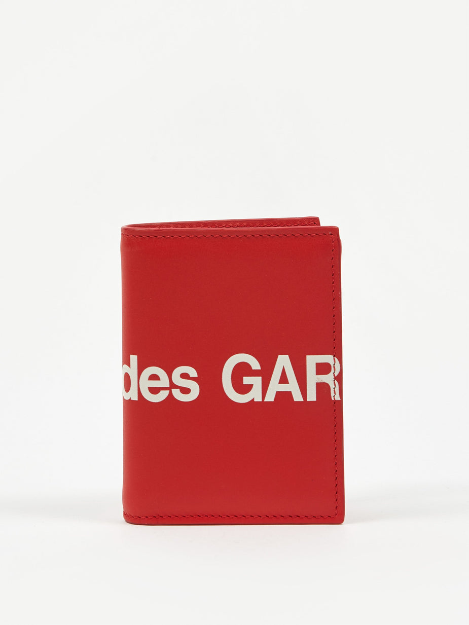 Comme des Garcons Wallets Comme des Garcons Wallet Huge Logo (SA0641HL) - Red - Red