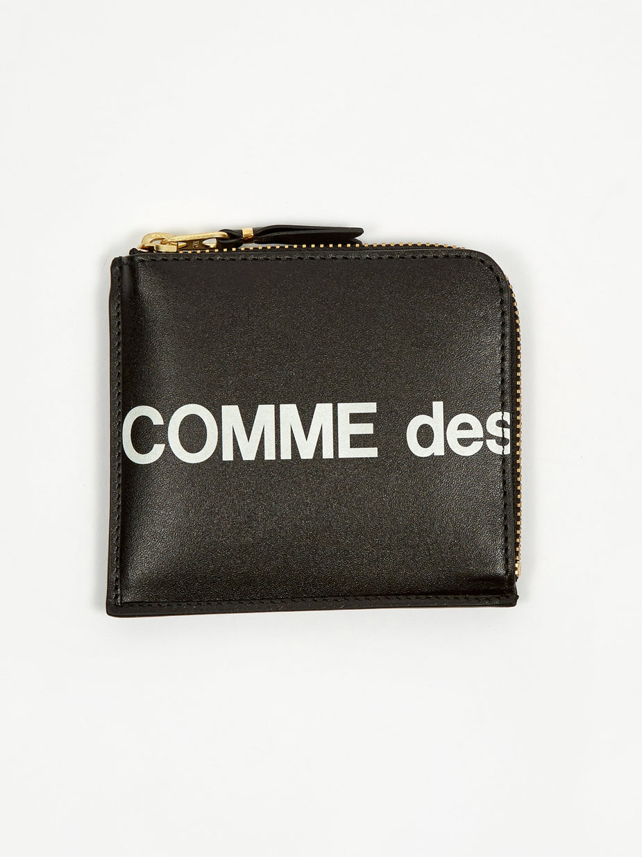 Comme des Garcons Wallets Comme des Garcons Wallets Huge Logo - Black