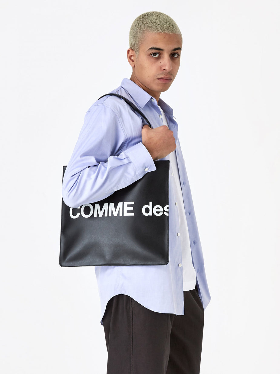 Comme des Garcons Wallets Comme des Garcons Wallet Huge Logo Tote (SA9001HL) - Black - Black