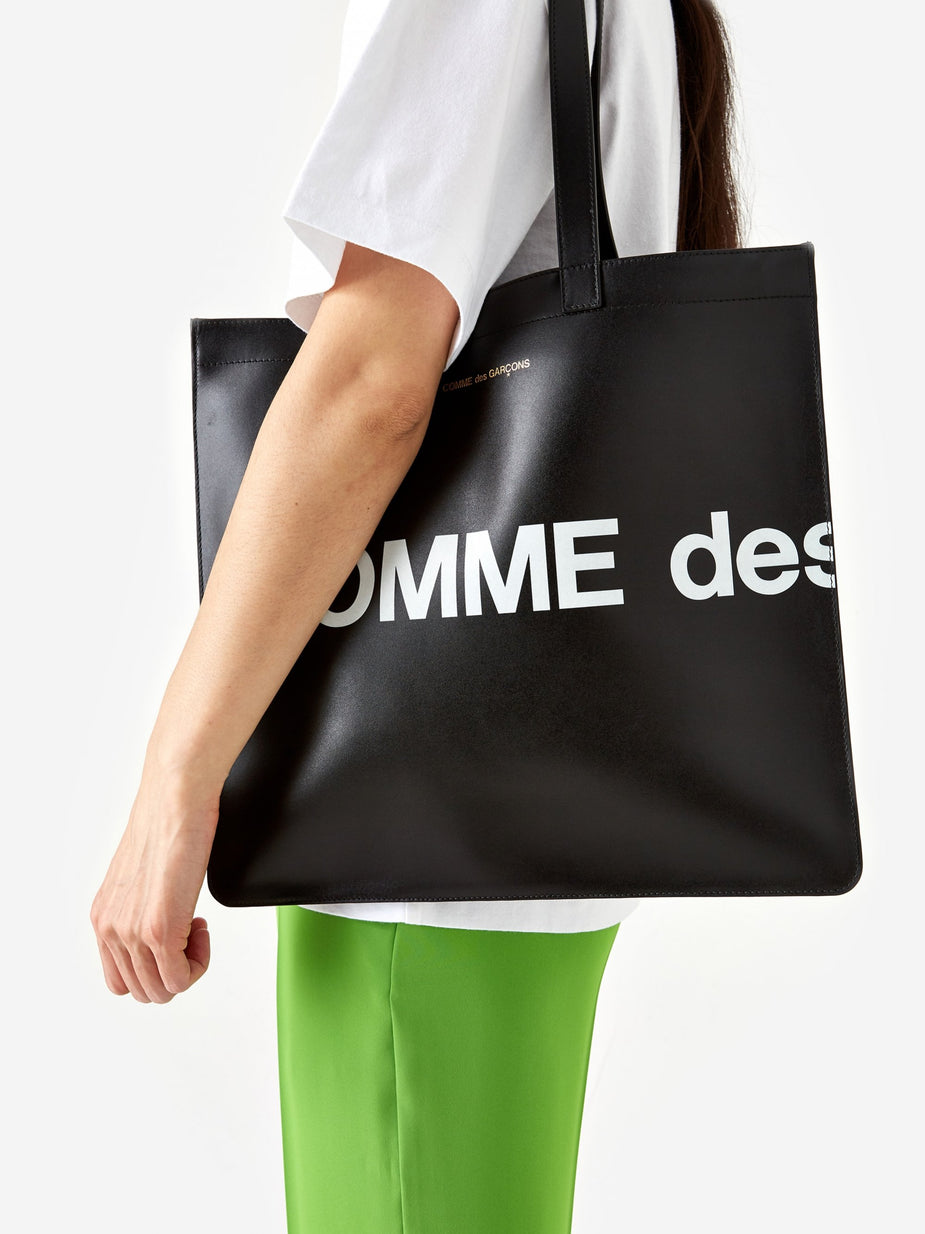 Comme des Garcons Wallets Comme des Garcons Wallet Huge Logo Tote (SA9001HL) - Black - Black