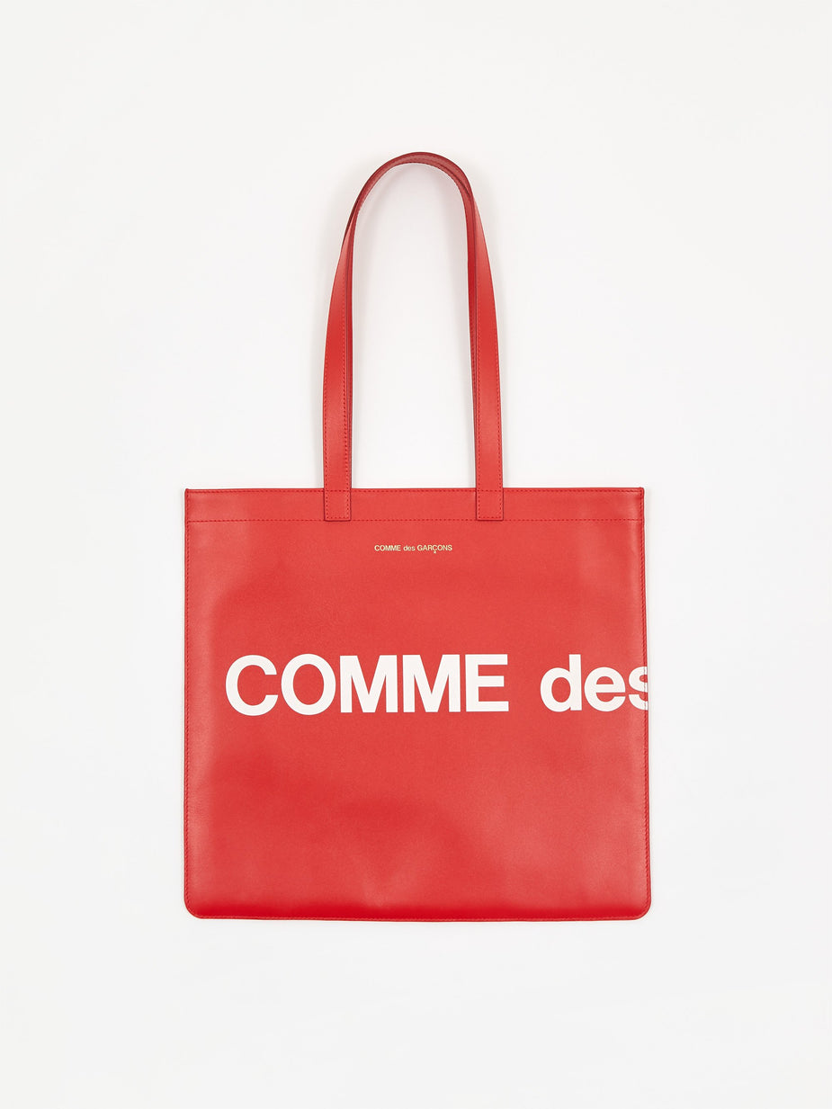 Comme des Garcons Wallets Comme des Garcons Wallet Huge Logo Tote (SA9001HL) - Red - Red