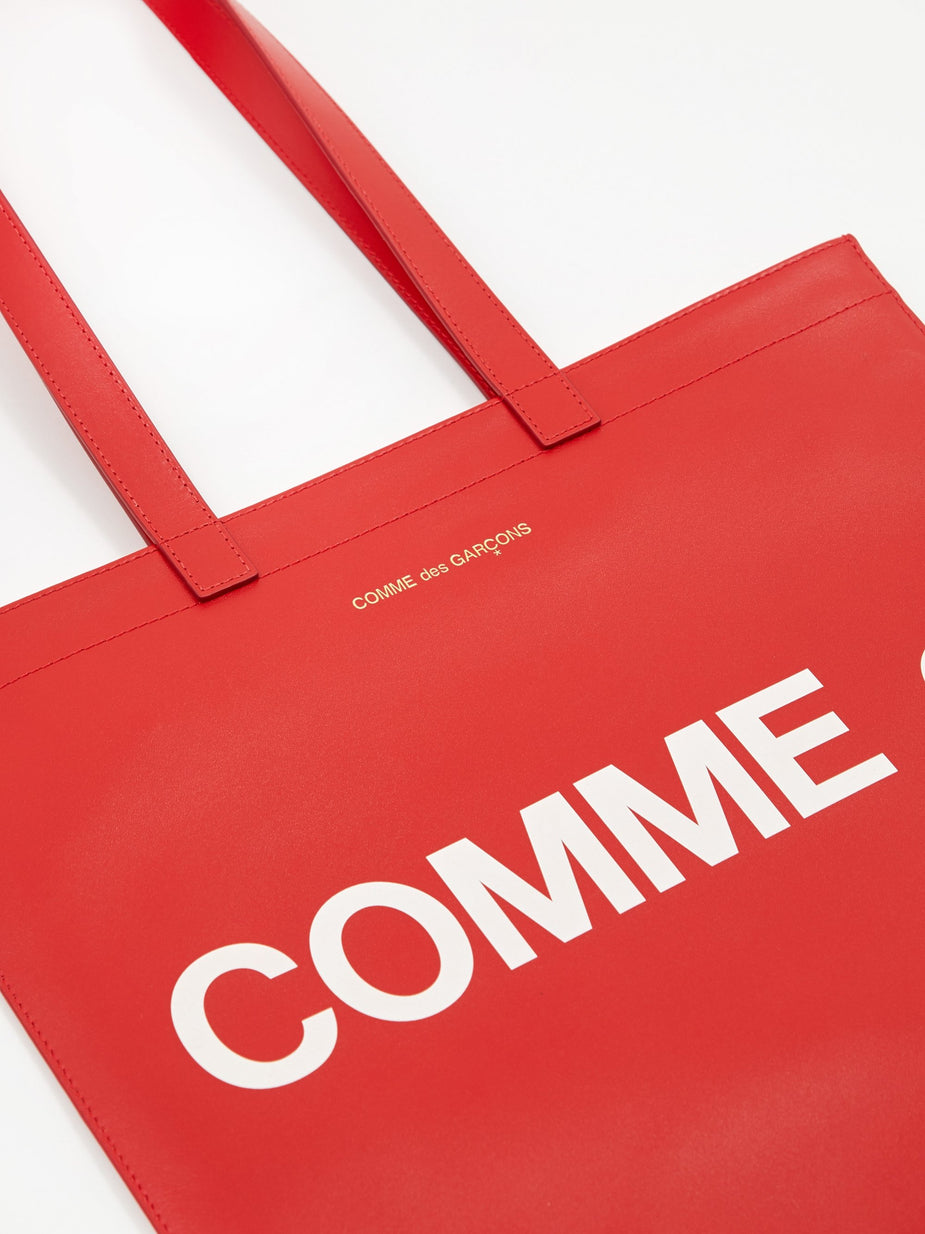 Comme des Garcons Wallets Comme des Garcons Wallet Huge Logo Tote (SA9001HL) - Red - Red