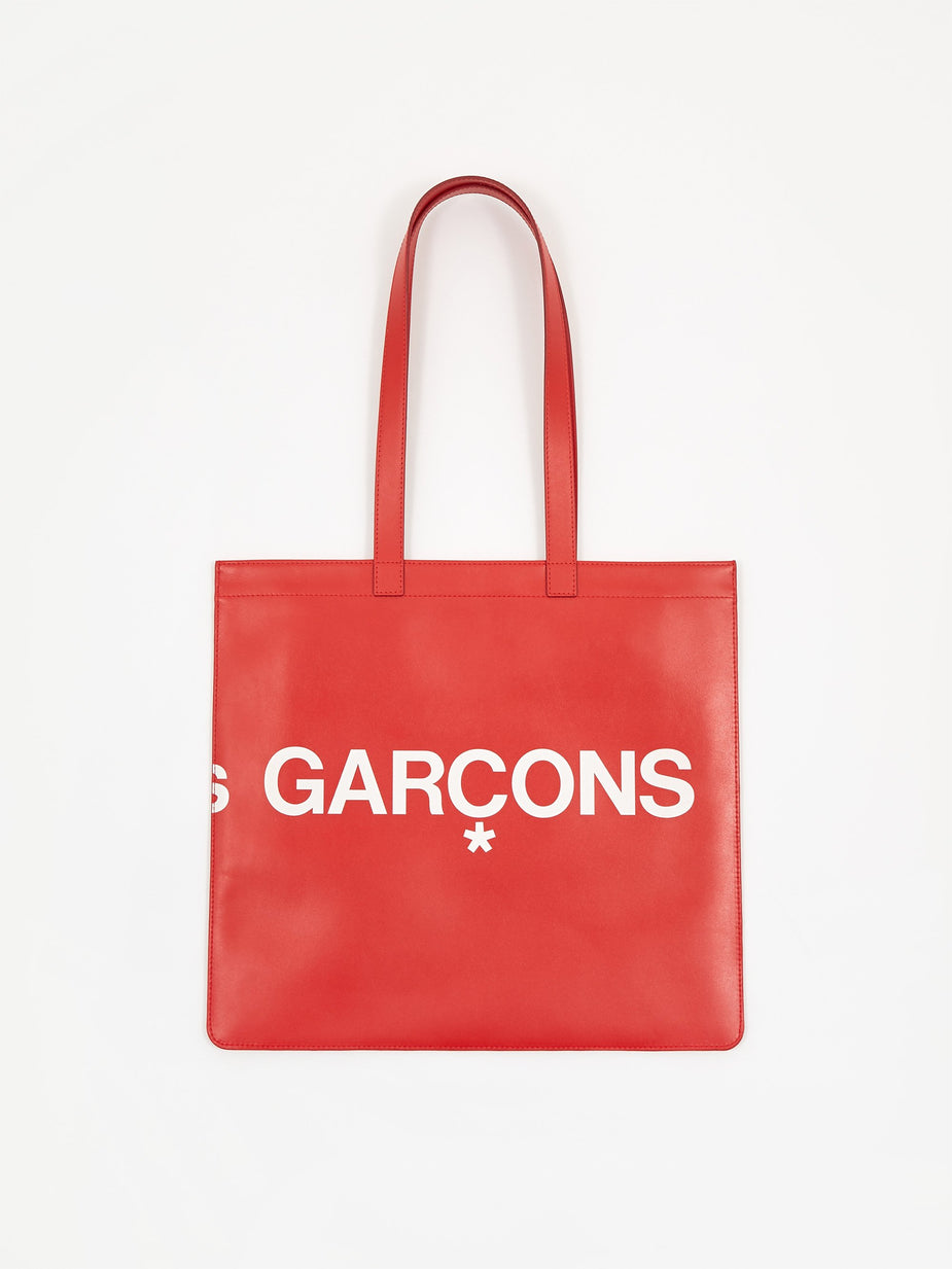 Comme des Garcons Wallets Comme des Garcons Wallet Huge Logo Tote (SA9001HL) - Red - Red