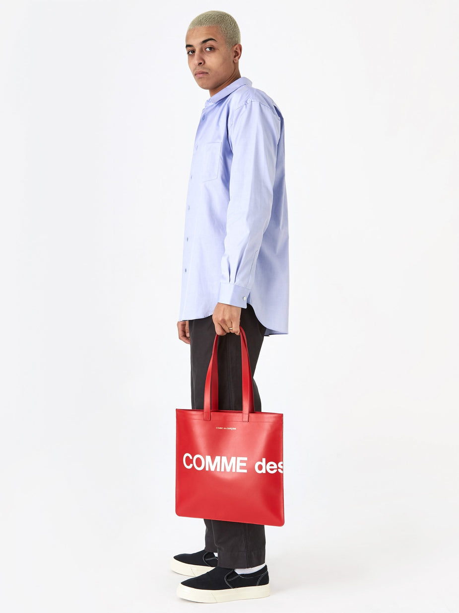 Comme des Garcons Wallets Comme des Garcons Wallet Huge Logo Tote (SA9001HL) - Red - Red