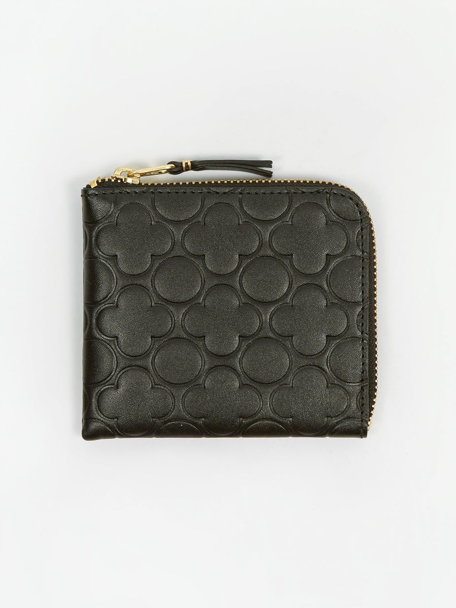 Comme des Garcons Wallets Comme Des Garcons Wallets Embossed S (SA310EB) - Black - Black