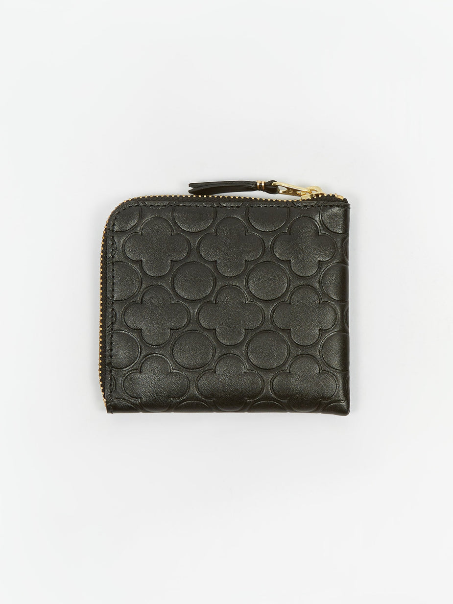 Comme des Garcons Wallets Comme Des Garcons Wallets Embossed S (SA310EB) - Black - Black